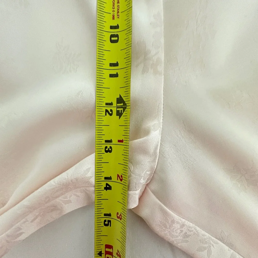 VTG Oscar de la Renta Womens Pajamas L Pink Floral PJ Set Soft Girl Coquette